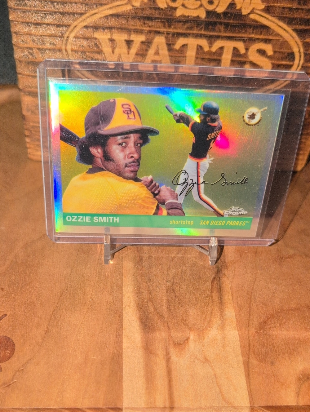 2025 Topps Chrome Ozzie Smith Silver Refractor Padres Cardinals HOF
